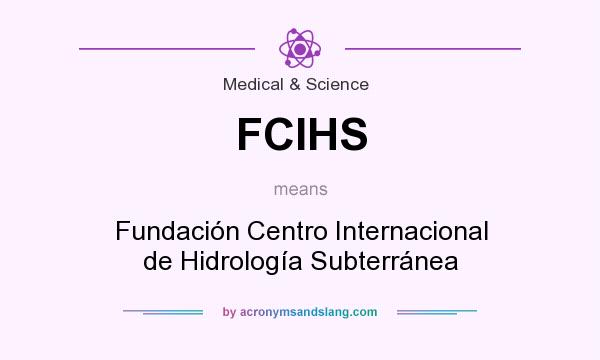 What does FCIHS mean? It stands for Fundación Centro Internacional de Hidrología Subterránea