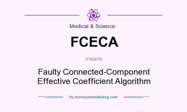 What does FCECA mean? It stands for Faulty Connected-Component Effective Coefficient Algorithm