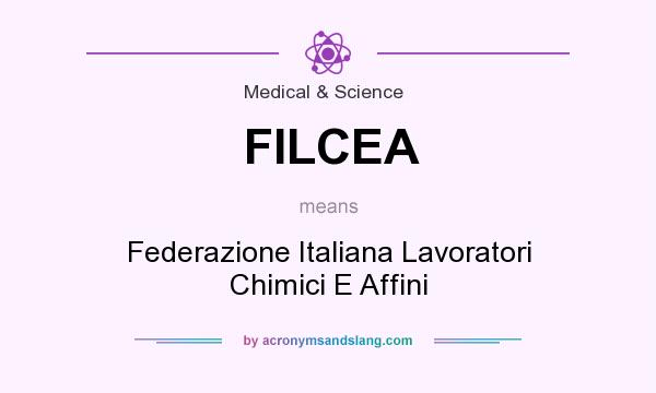 What does FILCEA mean? It stands for Federazione Italiana Lavoratori Chimici E Affini