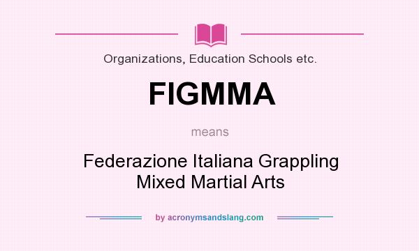 What does FIGMMA mean? It stands for Federazione Italiana Grappling Mixed Martial Arts