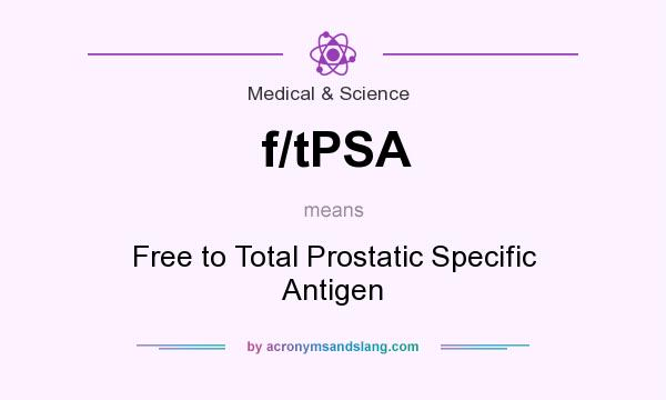What does f/tPSA mean? It stands for Free to Total Prostatic Specific Antigen