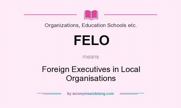 What does FELO mean? It stands for Foreign Executives in Local Organisations