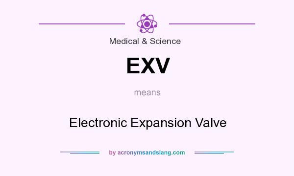 What does EXV mean? It stands for Electronic Expansion Valve
