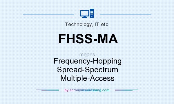 What does FHSS-MA mean? It stands for Frequency-Hopping Spread-Spectrum Multiple-Access