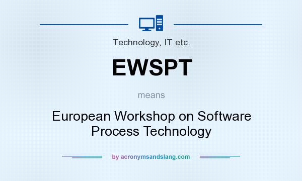 What does EWSPT mean? It stands for European Workshop on Software Process Technology