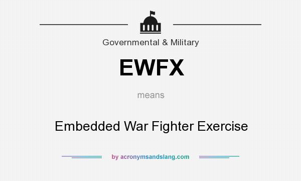What does EWFX mean? It stands for Embedded War Fighter Exercise