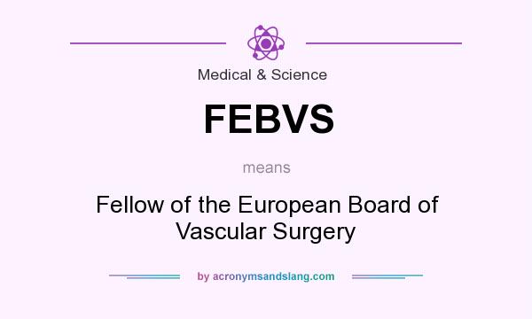 What does FEBVS mean? It stands for Fellow of the European Board of Vascular Surgery
