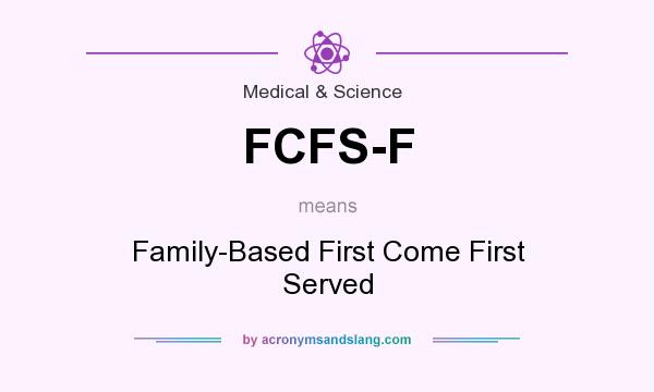 What does FCFS-F mean? It stands for Family-Based First Come First Served