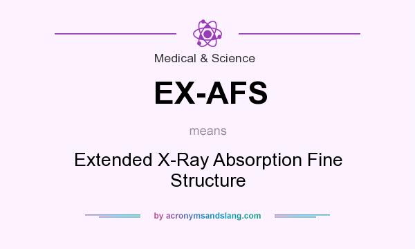 What does EX-AFS mean? It stands for Extended X-Ray Absorption Fine Structure
