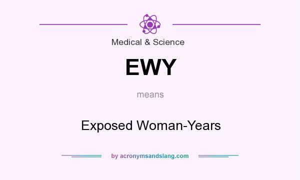 What does EWY mean? It stands for Exposed Woman-Years