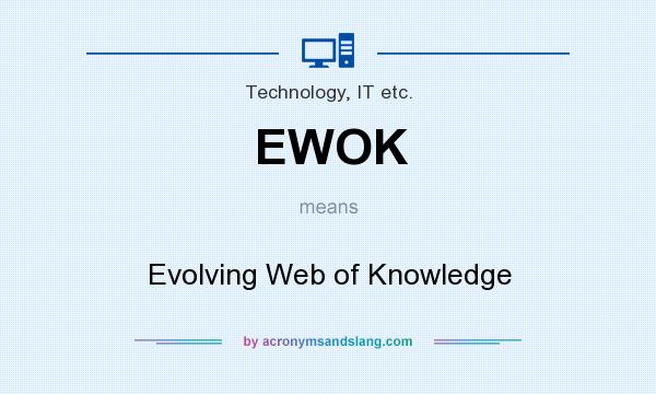 What does EWOK mean? It stands for Evolving Web of Knowledge