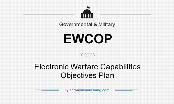 What does EWCOP mean? It stands for Electronic Warfare Capabilities Objectives Plan