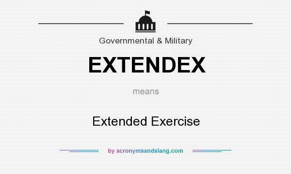 What does EXTENDEX mean? It stands for Extended Exercise