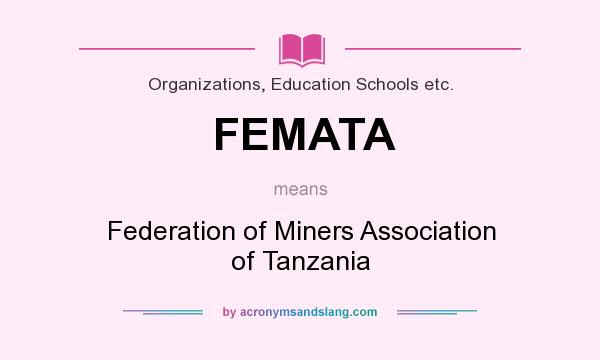 What does FEMATA mean? It stands for Federation of Miners Association of Tanzania