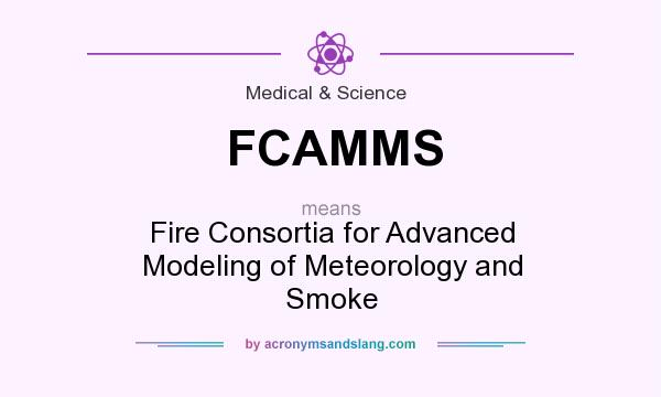What does FCAMMS mean? It stands for Fire Consortia for Advanced Modeling of Meteorology and Smoke