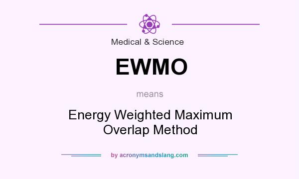 What does EWMO mean? It stands for Energy Weighted Maximum Overlap Method