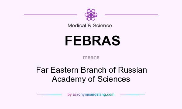 What does FEBRAS mean? It stands for Far Eastern Branch of Russian Academy of Sciences