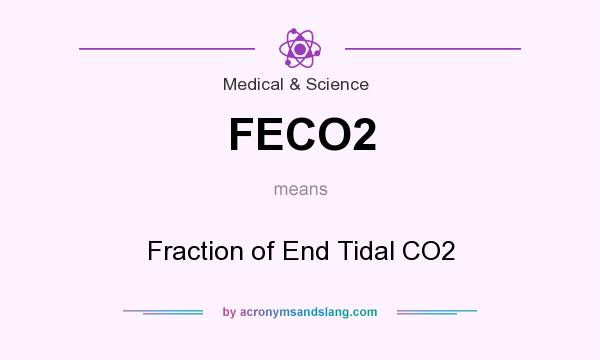 What does FECO2 mean? It stands for Fraction of End Tidal CO2