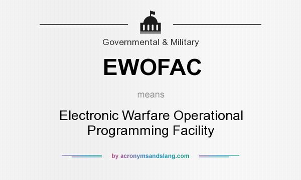 What does EWOFAC mean? It stands for Electronic Warfare Operational Programming Facility
