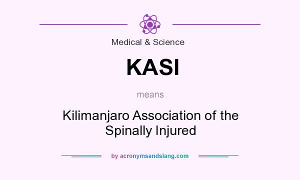 What does KASI mean? It stands for Kilimanjaro Association of the Spinally Injured