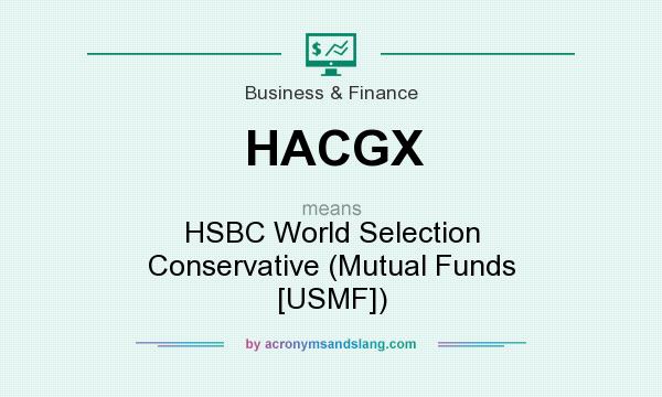 What does HACGX mean? It stands for HSBC World Selection Conservative (Mutual Funds [USMF])