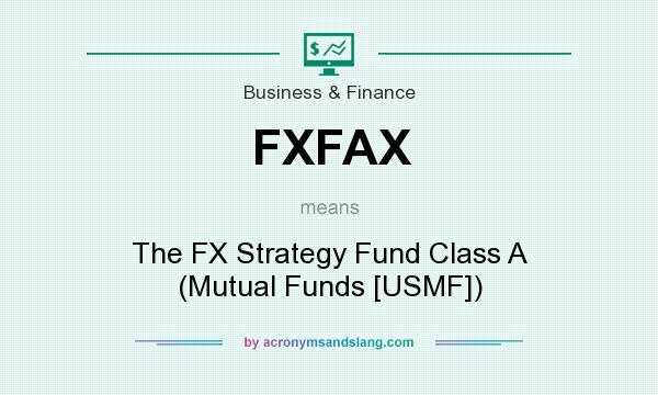 What does FXFAX mean? It stands for The FX Strategy Fund Class A (Mutual Funds [USMF])