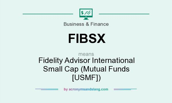 What does FIBSX mean? It stands for Fidelity Advisor International Small Cap (Mutual Funds [USMF])