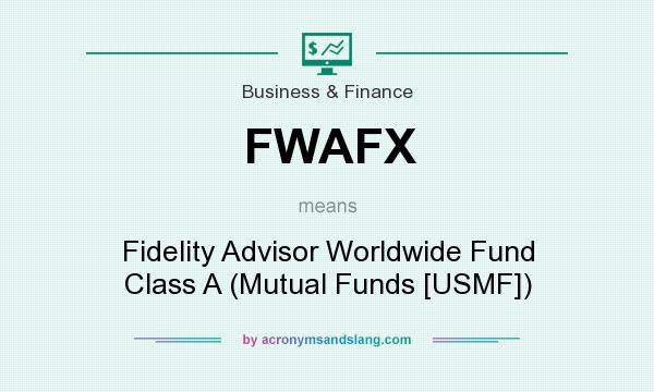 What does FWAFX mean? It stands for Fidelity Advisor Worldwide Fund Class A (Mutual Funds [USMF])