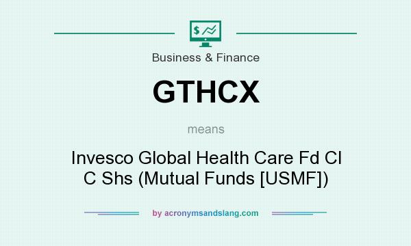What does GTHCX mean? It stands for Invesco Global Health Care Fd Cl C Shs (Mutual Funds [USMF])