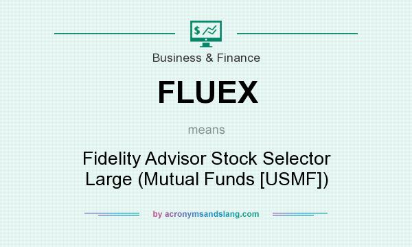 What does FLUEX mean? It stands for Fidelity Advisor Stock Selector Large (Mutual Funds [USMF])