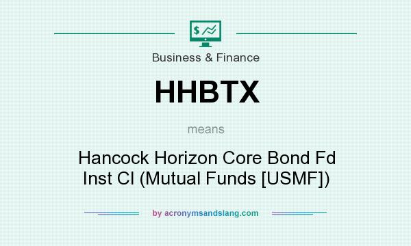 What does HHBTX mean? It stands for Hancock Horizon Core Bond Fd Inst Cl (Mutual Funds [USMF])