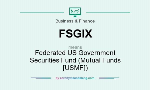 What does FSGIX mean? It stands for Federated US Government Securities Fund (Mutual Funds [USMF])