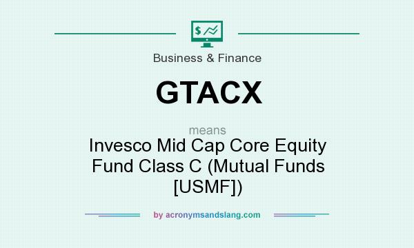 What does GTACX mean? It stands for Invesco Mid Cap Core Equity Fund Class C (Mutual Funds [USMF])