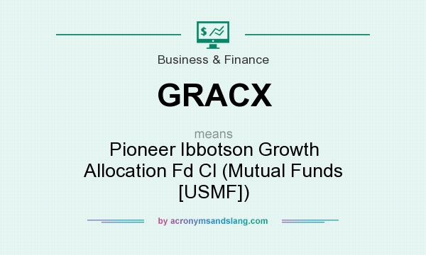 What does GRACX mean? It stands for Pioneer Ibbotson Growth Allocation Fd Cl (Mutual Funds [USMF])