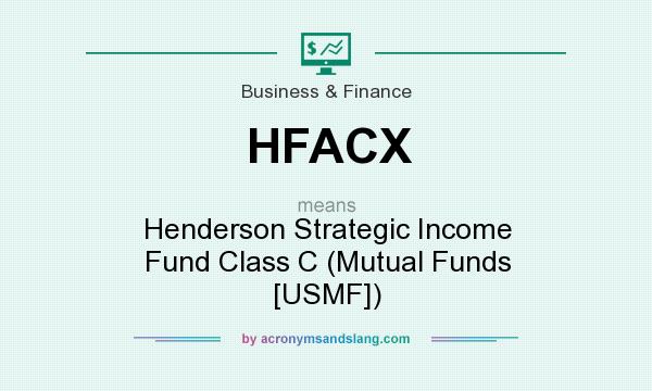 What does HFACX mean? It stands for Henderson Strategic Income Fund Class C (Mutual Funds [USMF])