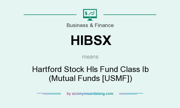 What does HIBSX mean? It stands for Hartford Stock Hls Fund Class Ib (Mutual Funds [USMF])