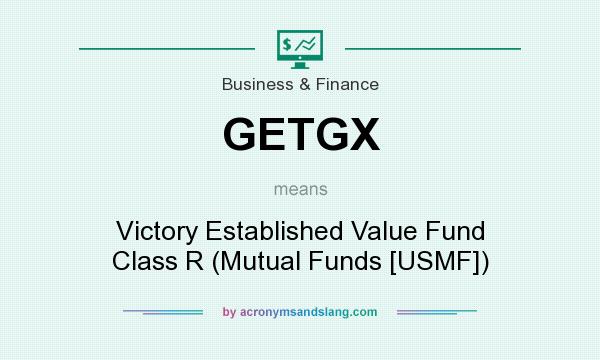 What does GETGX mean? It stands for Victory Established Value Fund Class R (Mutual Funds [USMF])