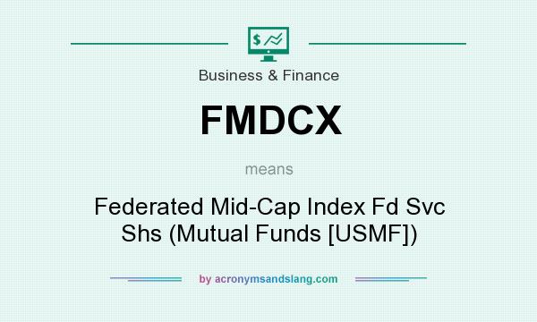 What does FMDCX mean? It stands for Federated Mid-Cap Index Fd Svc Shs (Mutual Funds [USMF])