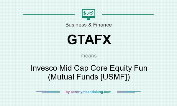 What does GTAFX mean? It stands for Invesco Mid Cap Core Equity Fun (Mutual Funds [USMF])
