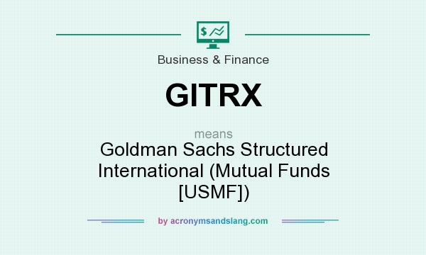 What does GITRX mean? It stands for Goldman Sachs Structured International (Mutual Funds [USMF])