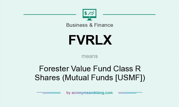 What does FVRLX mean? It stands for Forester Value Fund Class R Shares (Mutual Funds [USMF])