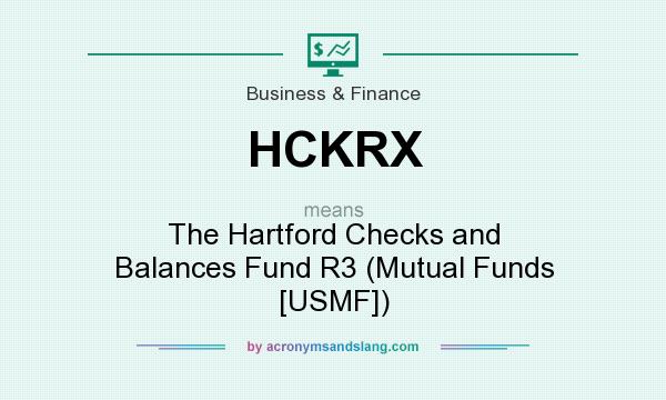 What does HCKRX mean? It stands for The Hartford Checks and Balances Fund R3 (Mutual Funds [USMF])