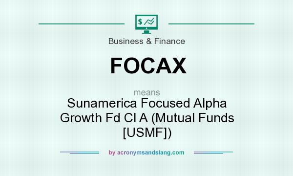 What does FOCAX mean? It stands for Sunamerica Focused Alpha Growth Fd Cl A (Mutual Funds [USMF])