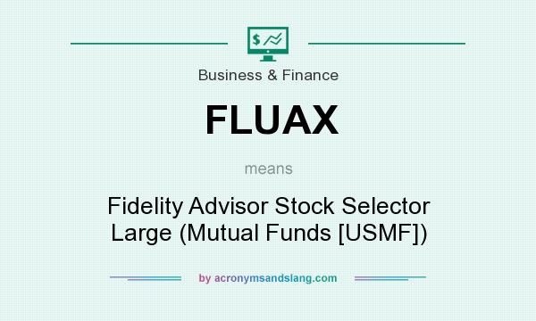 What does FLUAX mean? It stands for Fidelity Advisor Stock Selector Large (Mutual Funds [USMF])