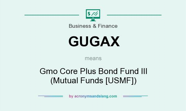 What does GUGAX mean? It stands for Gmo Core Plus Bond Fund III (Mutual Funds [USMF])