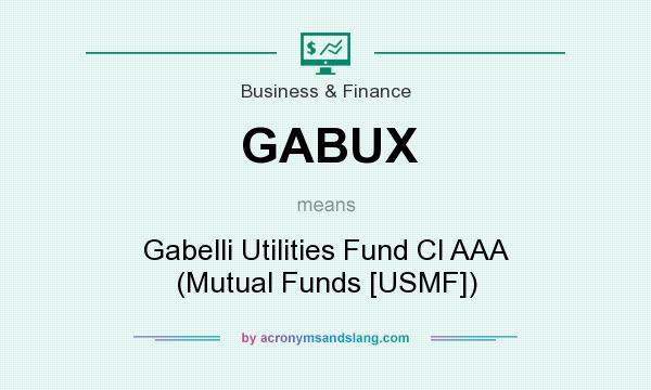 What does GABUX mean? It stands for Gabelli Utilities Fund Cl AAA (Mutual Funds [USMF])