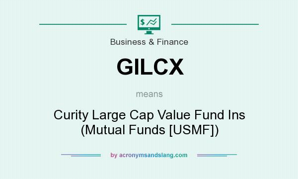 What does GILCX mean? It stands for Curity Large Cap Value Fund Ins (Mutual Funds [USMF])