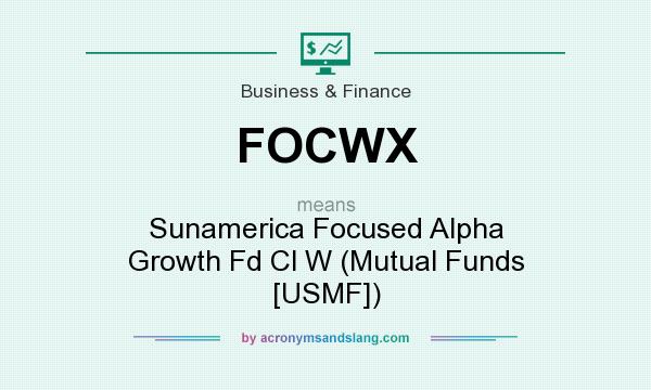 What does FOCWX mean? It stands for Sunamerica Focused Alpha Growth Fd Cl W (Mutual Funds [USMF])
