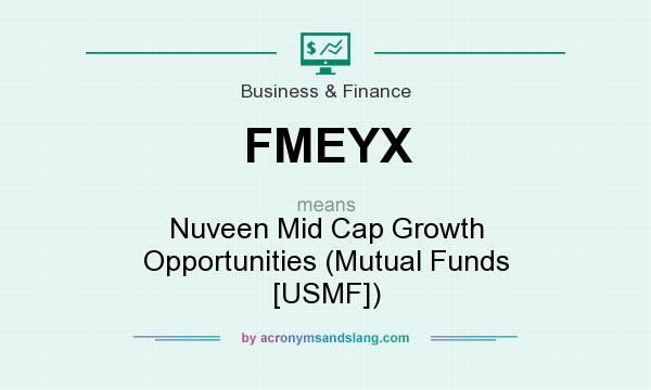 What does FMEYX mean? It stands for Nuveen Mid Cap Growth Opportunities (Mutual Funds [USMF])