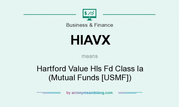 What does HIAVX mean? It stands for Hartford Value Hls Fd Class Ia (Mutual Funds [USMF])